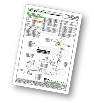 Map with easy-to-follow route details for walk c299 Causey Pike from Braithwaite pdf