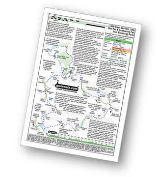 Walk route map with easy-to-follow route instructions for walk c309 Great Mell Fell, Little Mell Fell and Gowbarrow Fell pdf