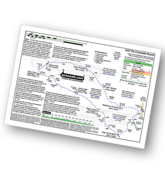 Map with easy-to-follow route details for walk c322 The Crookdale Round pdf