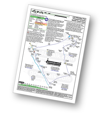 Map with easy-to-follow route details for walk c323 Wild Boar Fell and Swarth Fell from Needle House Farm pdf