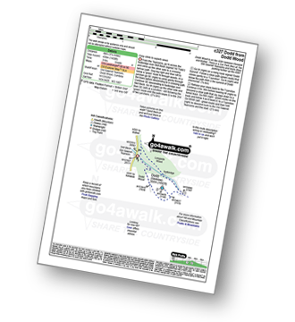 Map with easy-to-follow route details for walk c327 Dodd (Skiddaw) from Dodd Wood pdf