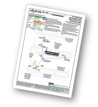 Walk route map with easy-to-follow route instructions for walk c337 Black Fell (Haresceugh Fell) and Benty Hill from Hartside Top Cafe pdf