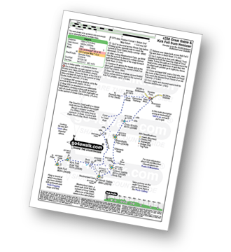 Walk route map with easy-to-follow route instructions for walk c338 Great Gable and Kirk Fell from Honister Hause pdf