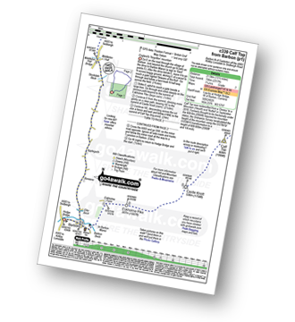 Walk route map with easy-to-follow route instructions for walk c339 Calf Top from Barbon pdf