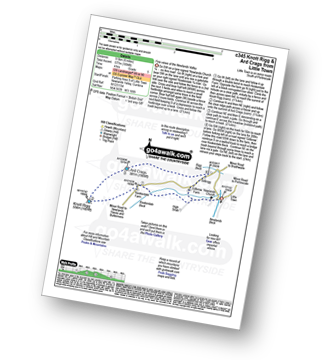 Map with easy-to-follow route details for walk c345 Knott Rigg and Ard Crags from Little Town pdf