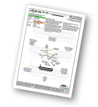 Walk route map with easy-to-follow route instructions for walk c346 Ling Fell (Wythop) from Brumstone Bridge pdf