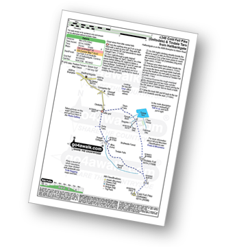 Map with easy-to-follow route details for walk c348 Cold Fell Pike (Geltsdale) from Clesketts pdf