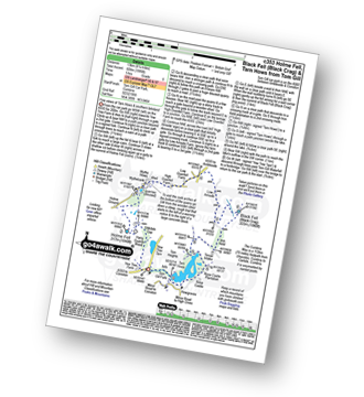 Map with easy-to-follow route details for walk c353 Holme Fell, Black Fell (Black Crag) and Tarn Hows from Tom Gill pdf