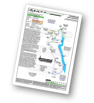 Map with easy-to-follow route details for walk c354 Mellbreak from Lanthwaite Wood pdf