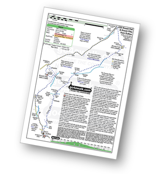 Map with easy-to-follow route details for walk c355 Knock Fell and Knock Pike from Dufton pdf