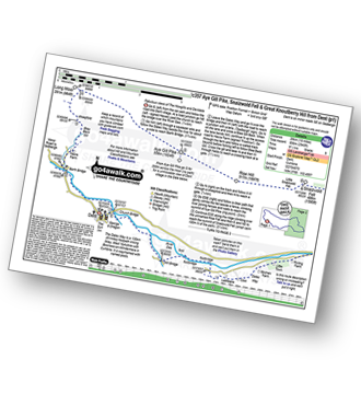 Map with easy-to-follow route details for walk c357 Aye Gill Pike, Snaizwold Fell and Great Knoutberry Hill from Dent pdf