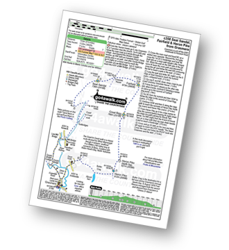 Map with easy-to-follow route details for walk c358 Seat Sandal, Fairfield and Heron Pike from Grasmere pdf