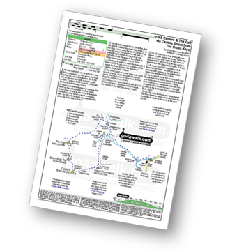 Walk route map with easy-to-follow route instructions for walk c365 Calders and The Calf via Cautley Spout from The Cross Keys pdf