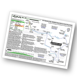 Walk route map with easy-to-follow route instructions for walk c373 Stainton Pike, Whitfell and Buck Barrow from Broad Oak pdf