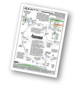 Map with easy-to-follow route details for walk c375 Nine Standards Rigg via The Coast to Coast walk from Kirkby Stephen pdf