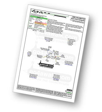 Walk route map with easy-to-follow route instructions for walk c380 Little Mell Fell from Cove Campsite pdf