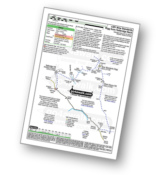 Map with easy-to-follow route details for walk c381 Nine Standards Rigg from Tailbridge Neck pdf