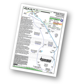 Map with easy-to-follow route details for walk c382 Baugh Fell from Rawthey Bridge pdf