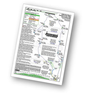 Walk route map with easy-to-follow route instructions for walk c389 Great Rigg, Fairfield and Hart Crag from Ambleside pdf