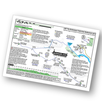 Map with easy-to-follow route details for walk c397 The Buttermere Fells from Buttermere pdf