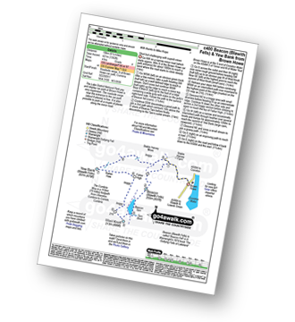 Map with easy-to-follow route details for walk c400 Beacon (Blawith Fells) and Yew Bank from Brown Howe pdf