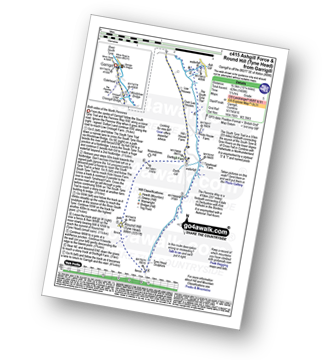 Map with easy-to-follow route details for walk c415 Ashgill Force and Round Hill (Tyne Head) from Garrigill pdf