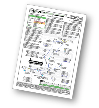 Map with easy-to-follow route details for walk c417 Base Brown, Great Gable and Kirk Fell from Honister Hause pdf