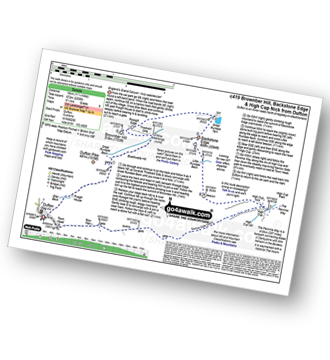 Walk route map with easy-to-follow route instructions for walk c419 Brownber Hill, Backstone Edge and High Cup Nick from Dufton pdf