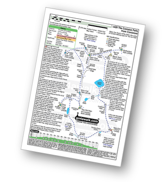 Walk route map with easy-to-follow route instructions for walk c420 The Coniston Fells from Walna Scar Road, Coniston pdf