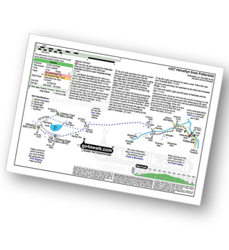 Map with easy-to-follow route details for walk c427 Helvellyn via Striding Edge from Patterdale pdf