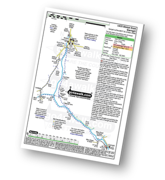 Map with easy-to-follow route details for walk c435 Alston from Garrigill pdf