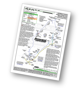 Walk route map with easy-to-follow route instructions for walk c439 Black Combe and White Combe from Whicham Church, Silecroft pdf