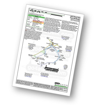 Map with easy-to-follow route details for walk c441 Flinty Fell from Nenthead pdf