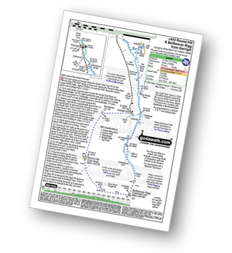 Walk route map with easy-to-follow route instructions for walk c443 Round Hill and Bellbeaver Rigg from Garrigill pdf