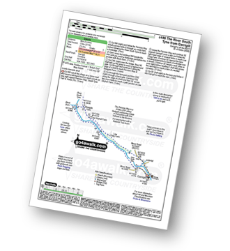 Map with easy-to-follow route details for walk c446 The River South Tyne from Garrigill pdf