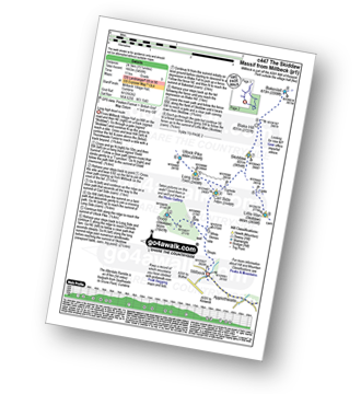 Map with easy-to-follow route details for walk c447 The Skiddaw Massif from Millbeck, nr Keswick pdf