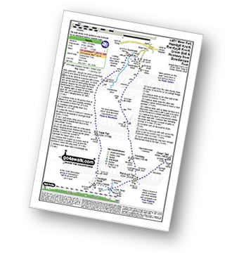 Walk route map with easy-to-follow route instructions for walk c451 West Fell, Hazelgill Knott, Randygill Top, Green Bell and Hooksey from BowderdaleFoot pdf