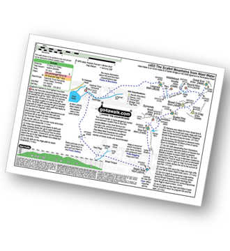 Map with easy-to-follow route details for walk c453 The Scafell Mountains from Wasdale Head, Wast Water pdf