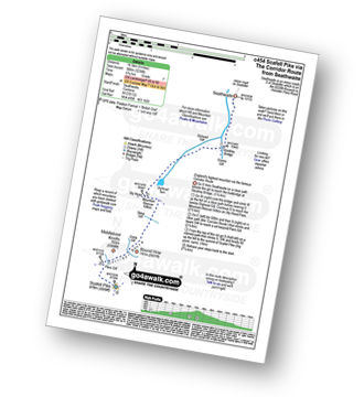 Walk route map with easy-to-follow route instructions for walk c454 Scafell Pike via The Corridor Route from Seathwaite pdf