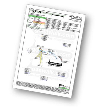 Map with easy-to-follow route details for walk c455 Wansfell Pike from Ambleside pdf