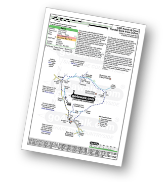 Map with easy-to-follow route details for walk c460 Knock and Great Rundale Beck from Dufton pdf