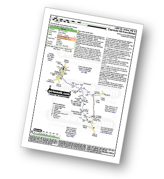 Walk route map with easy-to-follow route instructions for walk c493 St Johns Hill and Caermote Hill from Bothel pdf