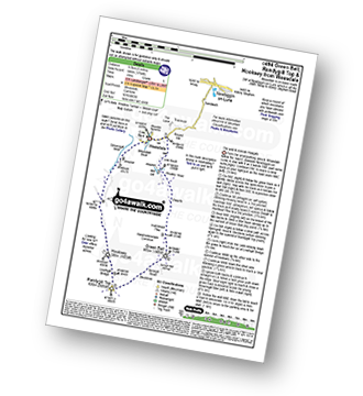 Walk route map with easy-to-follow route instructions for walk c494 Green Bell, Randygill Top and Hooksey from Weasdale pdf