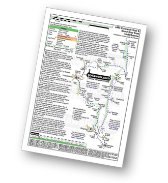 Map with easy-to-follow route details for walk c495 Cunswick Scar and Scout Scar from Underbarrow pdf