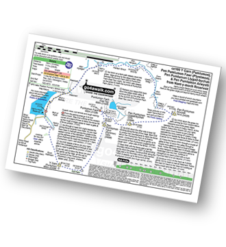 Walk route map with easy-to-follow route instructions for walk ce100 Y Garn (Pumlumon), Pen Pumlumon Fawr (Plynlimon), Pen Pumlumon Llygad-bychan and Pen Pumlumon Arwystli from Nant-y-moch Reservoir pdf