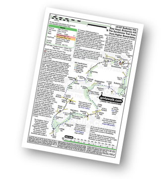 Walk route map with easy-to-follow route instructions for walk ch107 Bulkeley Hill, Raw Head, Bickerton Hill and The Sandstone Trail from Upper Bewardsley pdf