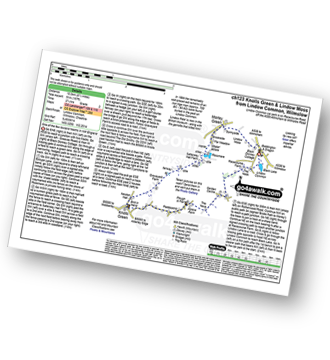 Walk route map with easy-to-follow route instructions for walk ch123 Knolls Green and Lindow Moss from Lindow Common, Wilmslow pdf