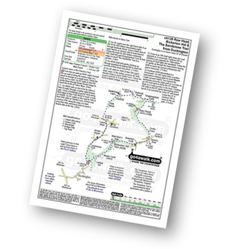 Map with easy-to-follow route details for walk ch136 Raw Head, Bickerton Hill and The Sandstone Trail from Duckington pdf