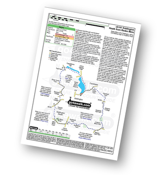 Map with easy-to-follow route details for walk ch141 Siddington Heath from Redes Mere pdf