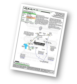 Map with easy-to-follow route details for walk ch157 Shining Tor and Cats Tor from Lamaload Reservoir pdf